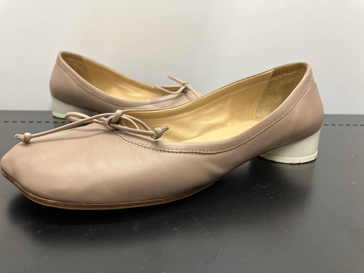 MM6 エムエムシックス MAISON MARGLELA メゾン マルジェラ BALLET SHOE バレーシューズ ベージュ サイズ39拍卖