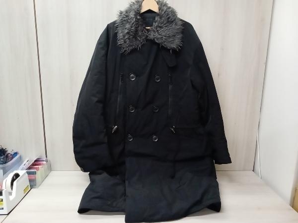 s'yte yohjiyamamoto TWILL WITH PADDED FUR 6WB CHESTER COAT その他コート サイズ3 ブラック サイト ヨウジヤマモト 店舗受取可拍卖