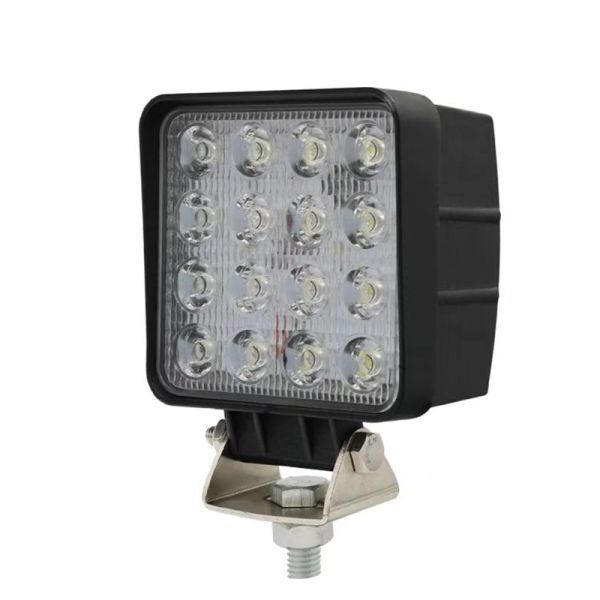 LEDワークライト 48W LED作業灯 12V 24V 6000k 汎用 広角 拡散 LED投光器 補助灯 船舶 倉庫 ノイズ対策 トラック 重機 1年保証 1個 WK15拍卖