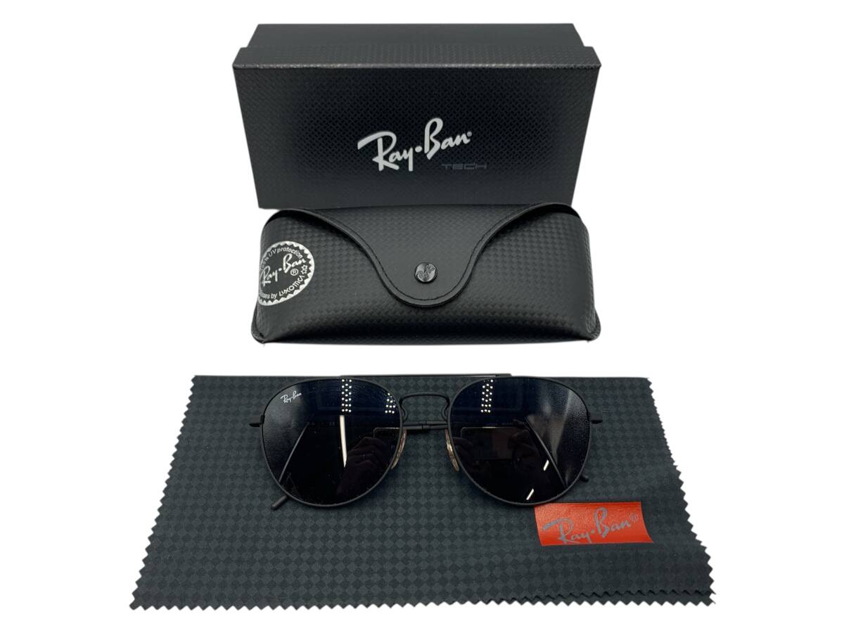 PJ-Osk119 Ray-Ban レイバン RB 3589 9014/80 55□18 140 3N サングラス メガネ 眼鏡 ブラック系拍卖