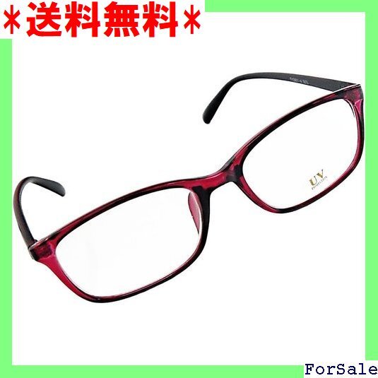 ☆人気商品 クリアパープル 紫 スリム スクエアー ウェリントン テ男 モテ女 伊達メガネ だてメガネ TY-2901-4 29拍卖