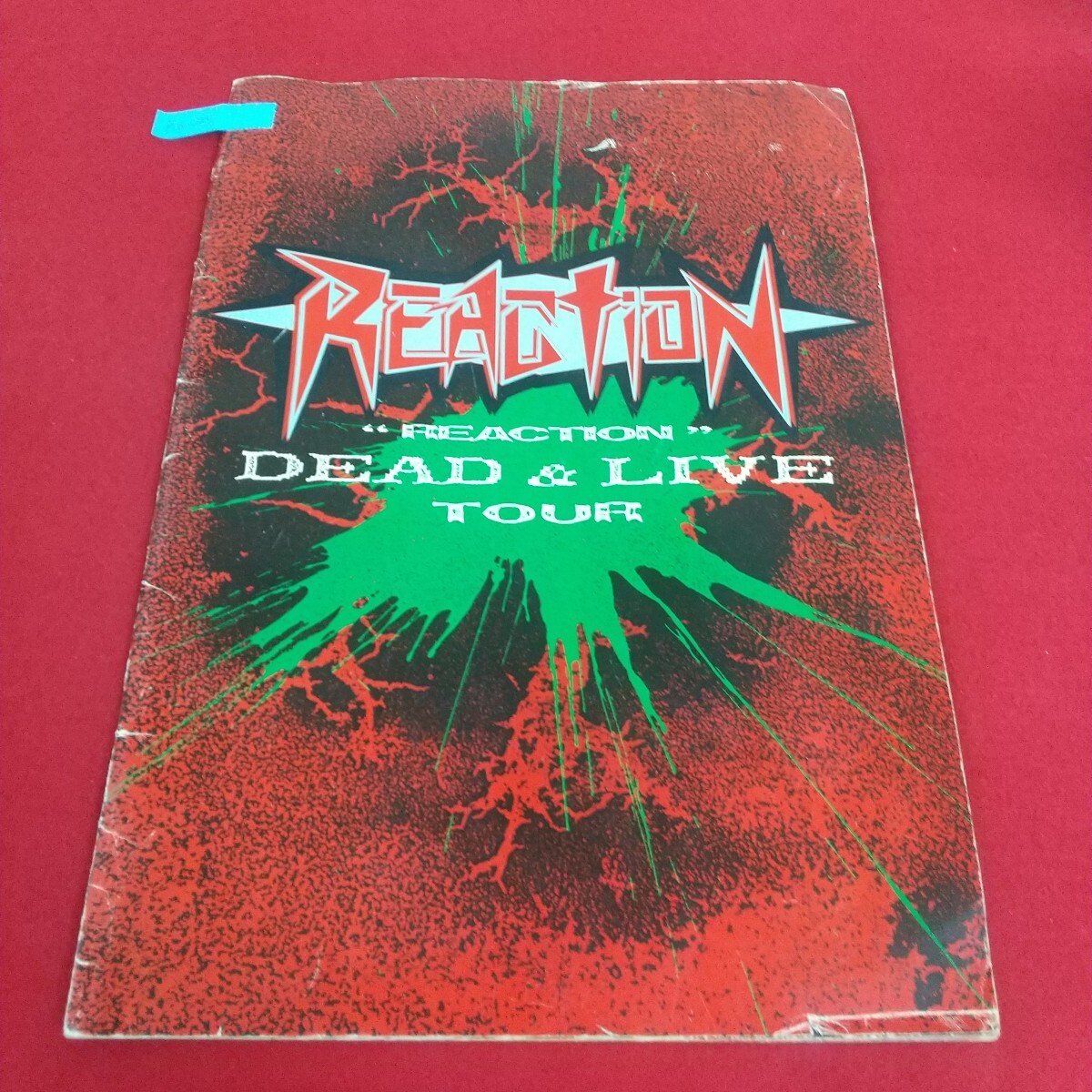 Bg-025/REACTION DEAD&LIVE TOUR リアクション デッド&ライブツアー 1985 年ツアー メタルバンド パンフレット 傷折れ多数あり。/L4/70516拍卖