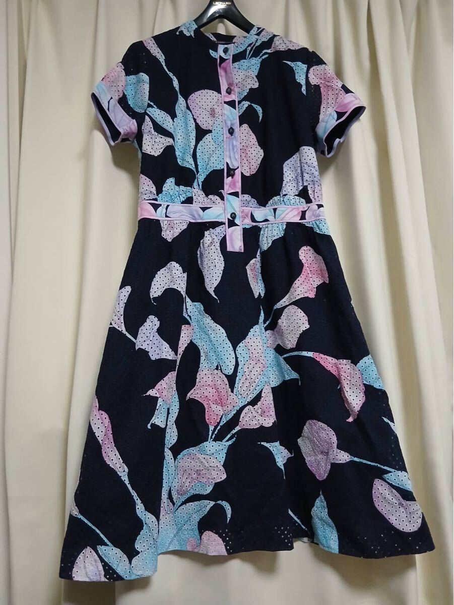 レオナール 綿 ワンピース 40サイズ拍卖