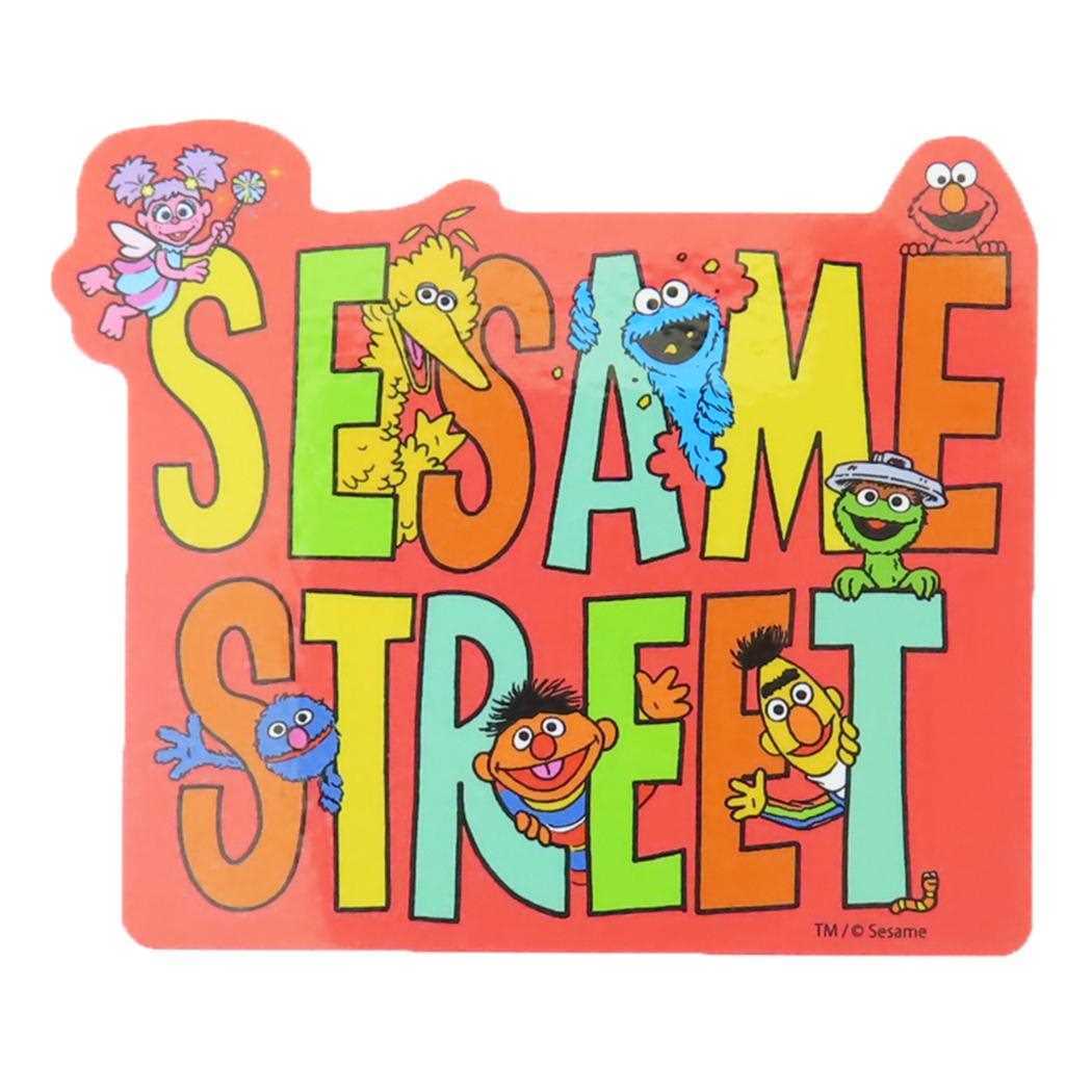 セサミストリート ダイカットシール キャラクターステッカー ロゴ ひょっこり スモールプラネット ダイカットビニールステッカー デ拍卖