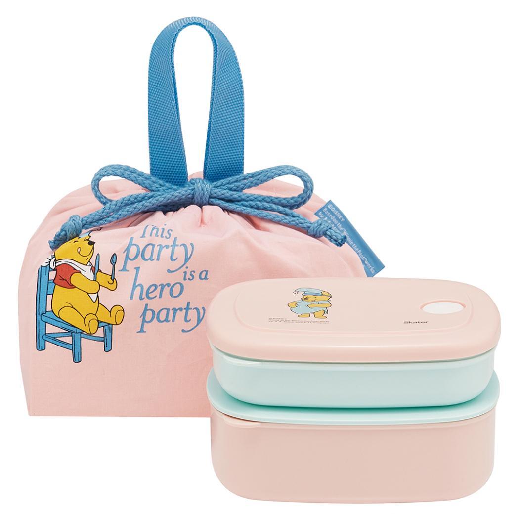 くまのプーさん お弁当箱セット 巾着付ランチセット コスチューム ディズニー スケーター ランチボックス 巾着袋 キャラクター グ拍卖