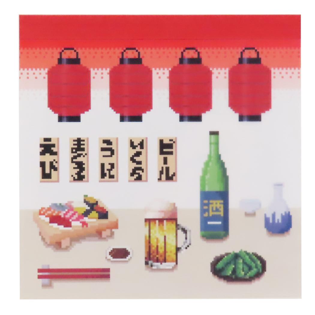ピクセルック メモ帳 メモパッドスクエア 居酒屋 Green Flash 新学期準備文具 かわいい グッズ拍卖