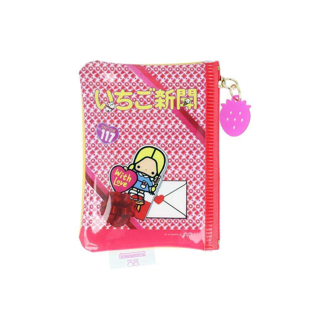 パティ&ジミー 平ポーチ ミニポーチ いちご新聞 1980s サンリオ サンスター文具 小物入れ キャラクター グッズ拍卖