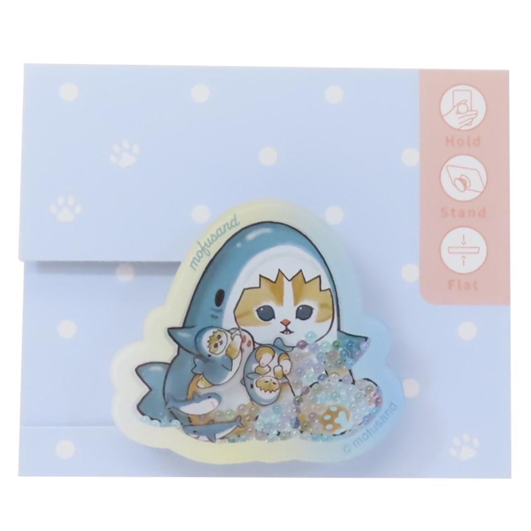 モフサンド スマホアクセ シャカシャカPOCOPOCO サメにゃん mofusand グルマンディーズ スマホスタンド キャラクタ拍卖