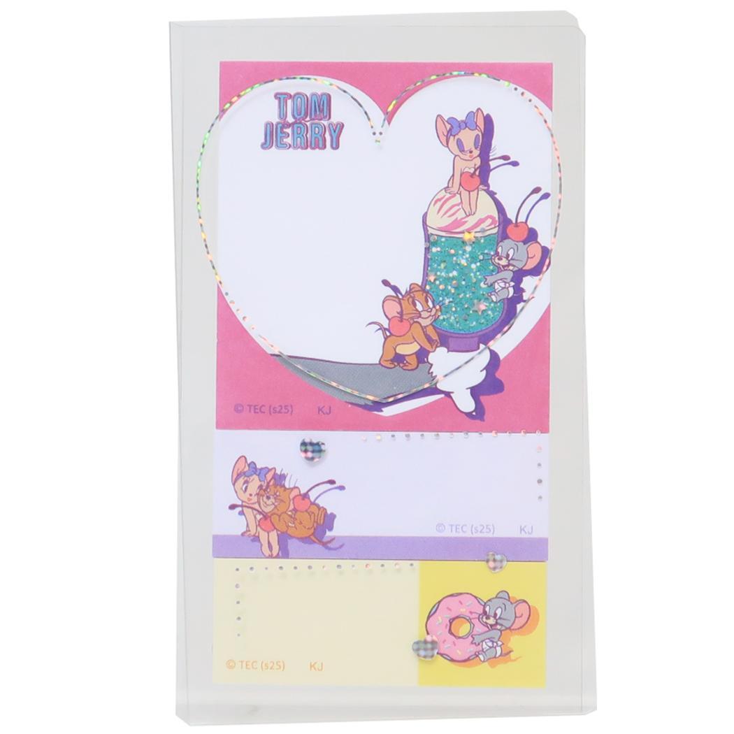 トム&ジェリー 付せん カバー付き付箋 COLORFUL SWEETS ピンク ワーナーブラザース カミオジャパン 新学期準備文具拍卖