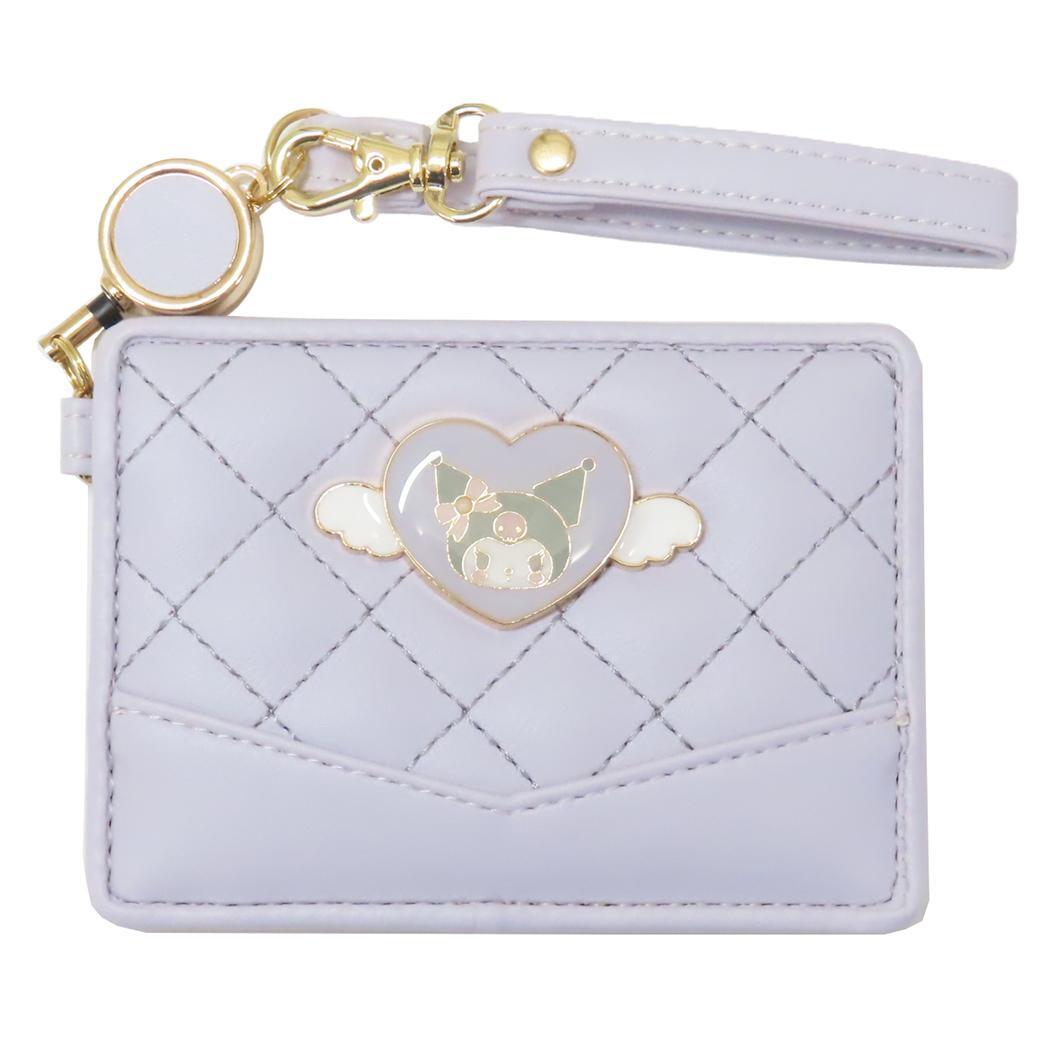 クロミ 定期入れ リール付き単パスケース エンジェルメタル サンリオ サンアート シングルパスケース ICカードケース キャラクタ拍卖