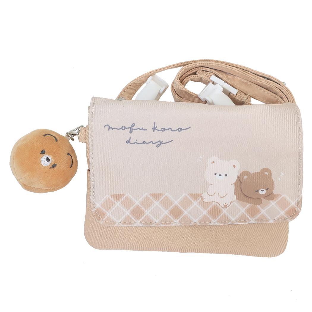 クリップポケット ショルダーひもつき どこでもポッケ くま もふころダイアリー カミオジャパン クリップポーチ 移動ポケット キッ拍卖
