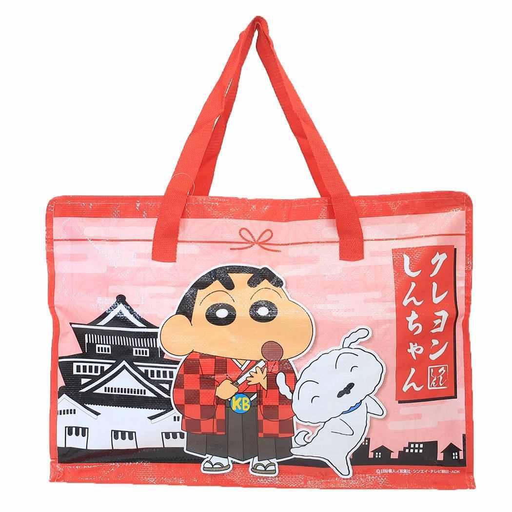 クレヨンしんちゃん お土産バッグ おみやげバッグ 日本アートシリーズ しんのすけ&シロ エスケイジャパン 飛行機内持ち込みサイズ拍卖