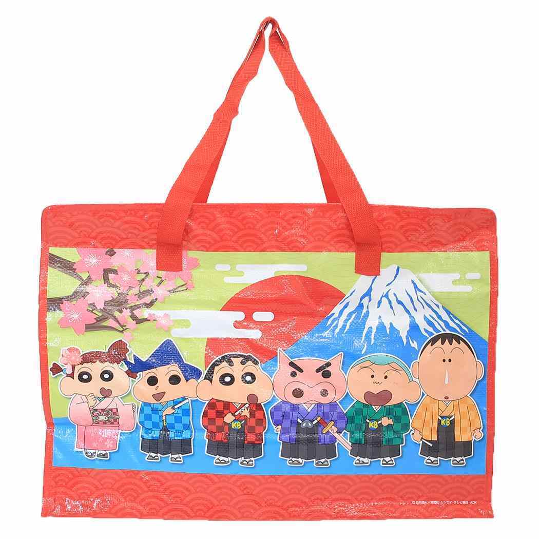 クレヨンしんちゃん お土産バッグ おみやげバッグ 日本アートシリーズ カスカベ防衛隊 エスケイジャパン 飛行機内持ち込みサイズ 大拍卖