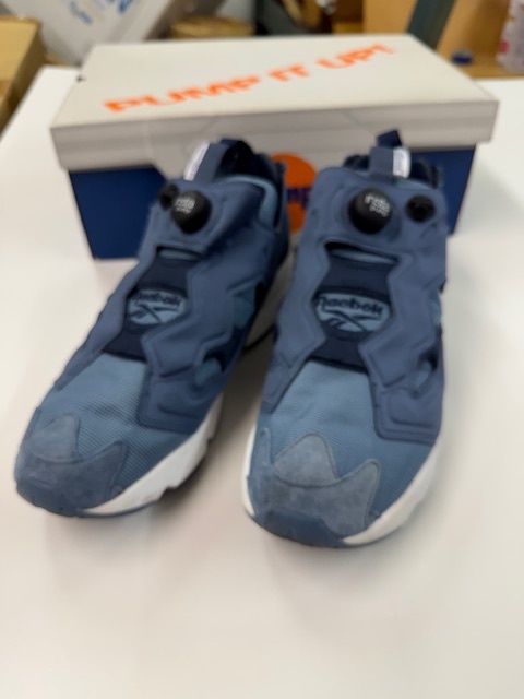Reebok インスタポンプフューリー 28.5cm 10-1/2 リーボック ネイビー / スニーカー ストリート ポンプ ヴィンテージ ブルー系拍卖