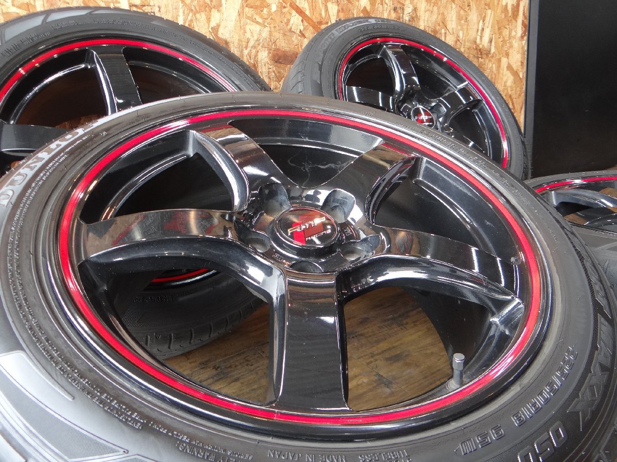 18インチ RMP RACING 8.5j 45 114.3 5H 225/50R18 4本セット ヤリスクロス カローラクロス ヴェゼル CH-R にs25511拍卖