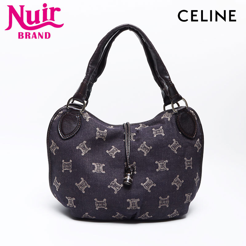 セリーヌ CELINE ハンドバッグ マカダム ネイビー拍卖