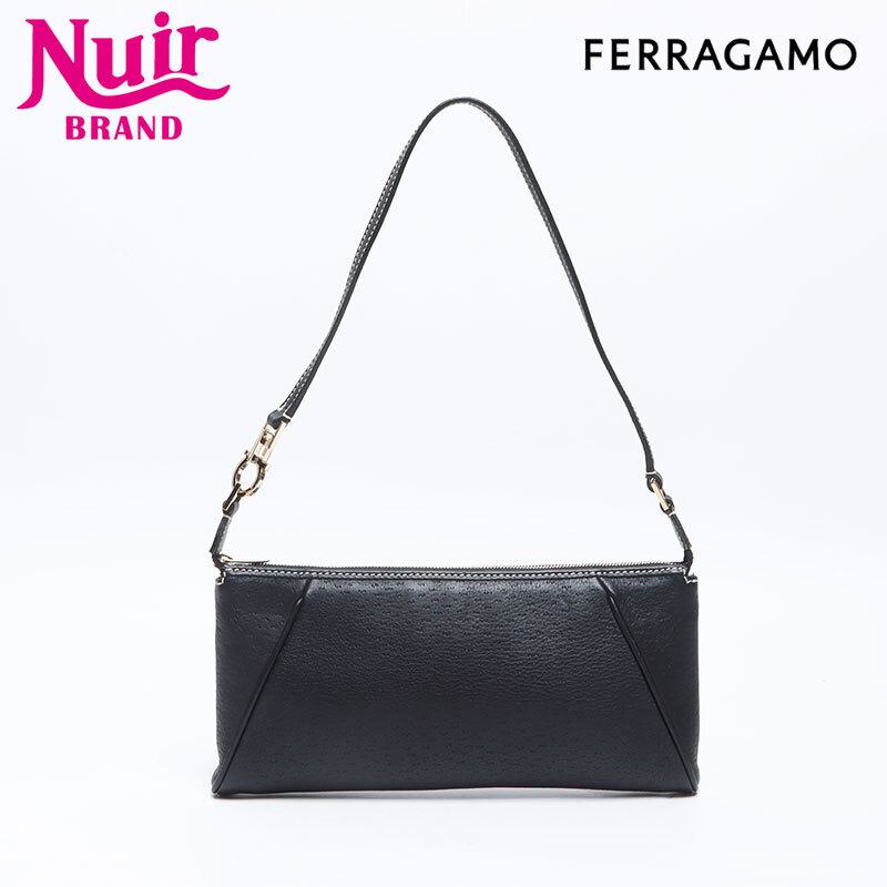 サルヴァトーレフェラガモ Salvatore Ferragamo ハンドバッグ ガンチーニ AU-21-2839 ブラック拍卖