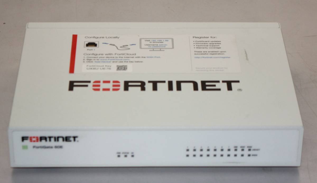 【FG-60E】Fortinet FortiGate-60E UTM ライセンス期限切れ 【通電OK】【本体のみ】★拍卖