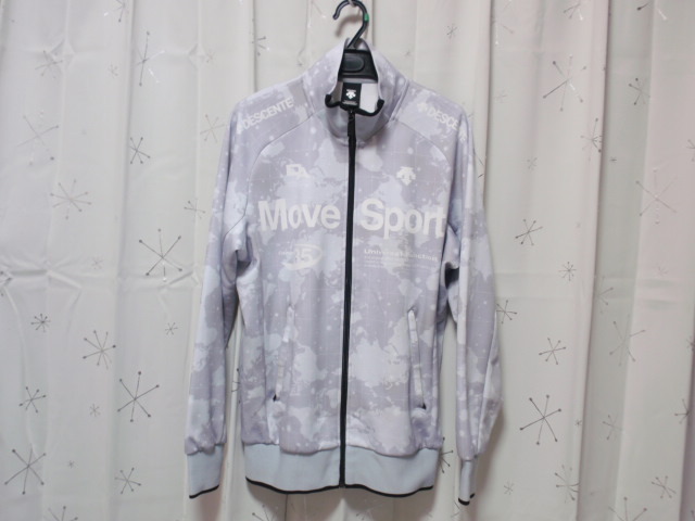 メンズ Mサイズ◆《デサント/Move Sport/ムーブスポーツ》白系カモフラ◆長袖ジャージ!◆状態良好!拍卖