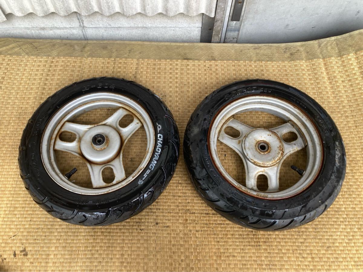 59084■ ホンダ ライブディオ AF34 ホイールセット フロント リア拍卖