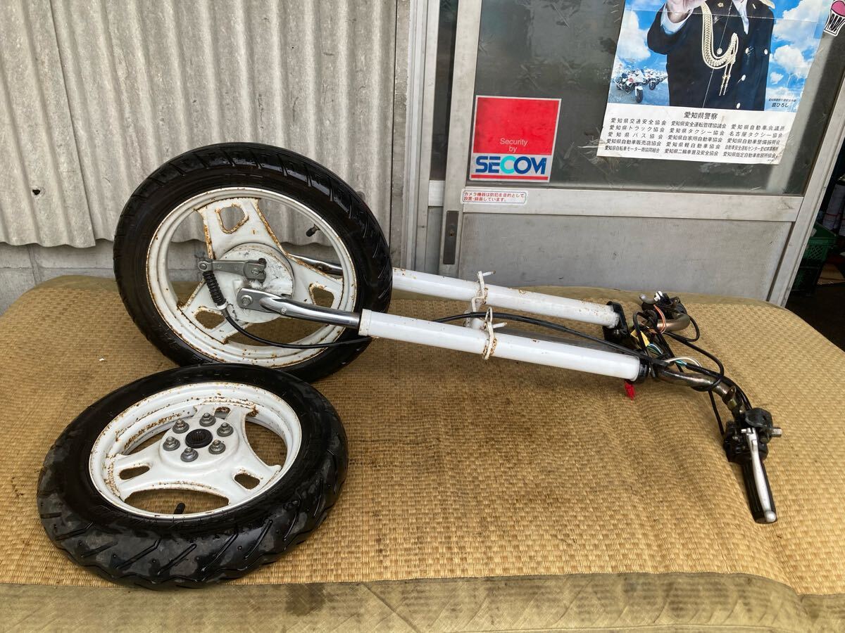 59094■ スズキ スーパーモレ FA14B (115番台〜) フロントフォーク 足回り ホイールセット ドラム ハンドル スイッチ ワイヤー レバー拍卖