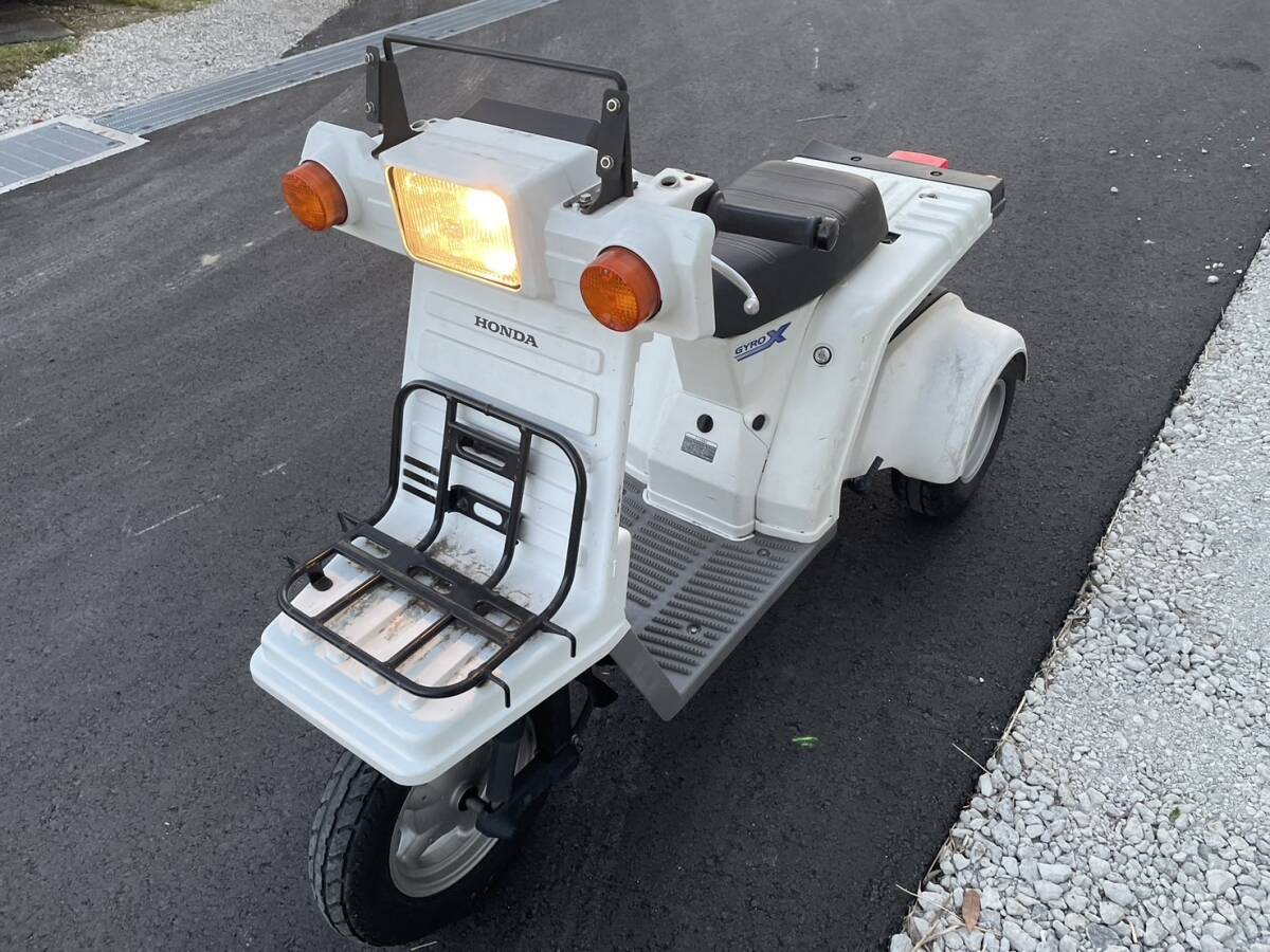 ≪愛知≫ ジャイロX 4スト TD02 (1116番台~) 48番 白色 現状 書付 実働 吹き上がりOK♪ジャイロアップ キャノピー拍卖