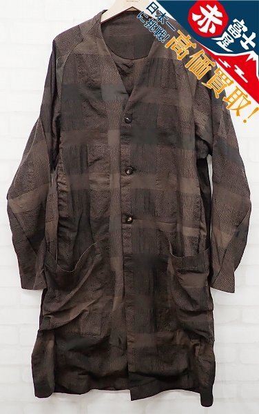 9T1694/DEVOA Coat block check jacquard CTK-CJQ デヴォア コート拍卖