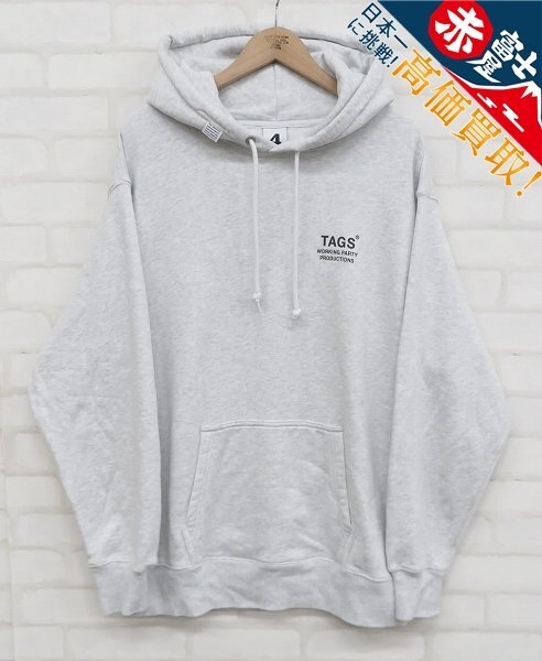 9T1191/TAGS WKGPTY スウェットパーカー タグスワーキングパーティ拍卖