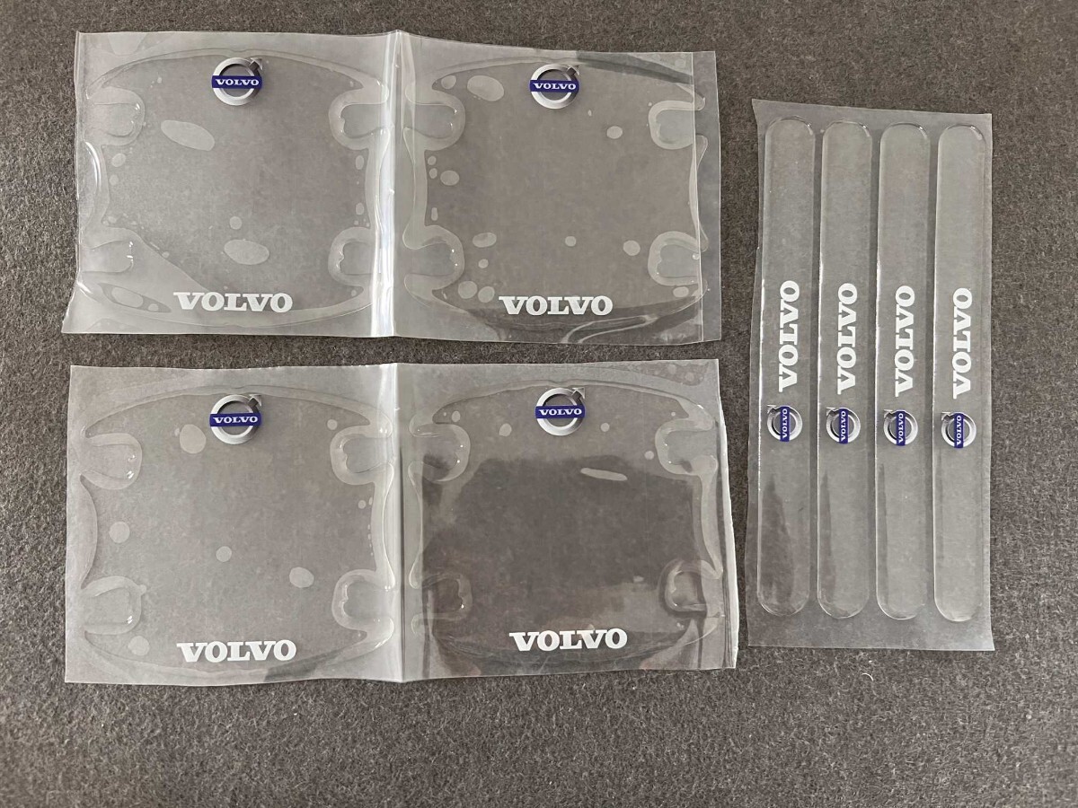 ボルボ 車用 ドアハンドルプロテクター4枚+サイドドアガード4枚 透明 シリカゲル材質 外装 ステッカー 保護フィルム ◎20番拍卖