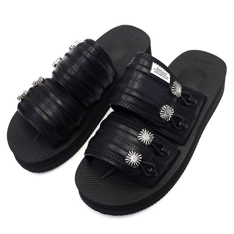 C06269 新品 TOGA × SUICOKE/MURA コンチョ サンダル 【サイズ:US5(23cm)】 ブラック TC241-AJ511 トーガ スイコック レディース拍卖