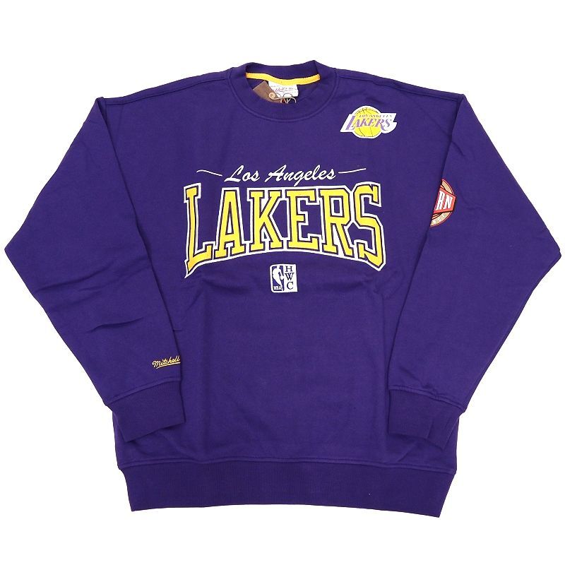 D06183 新品 Mitchell & Ness NBA ロサンゼルスレイカーズ スウェット 【サイズ:M】 パープル ミッチェルアンドネス メンズ拍卖