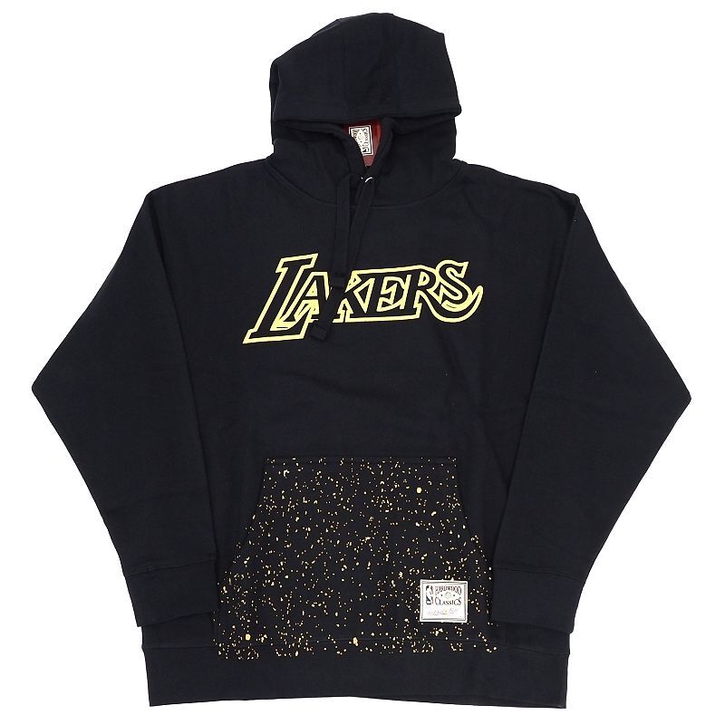 D0504SC 未使用品 Mitchell & Ness ロサンゼルスレイカーズ パーカー 【サイズ:XL】 ブラック NBA ミッチェルアンドネス メンズ拍卖