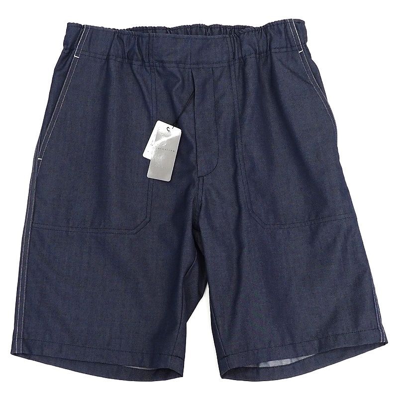 D06379 新品 ESTNATION イージー ショートパンツ 【サイズ:M】 インディゴ エストネーション メンズ拍卖