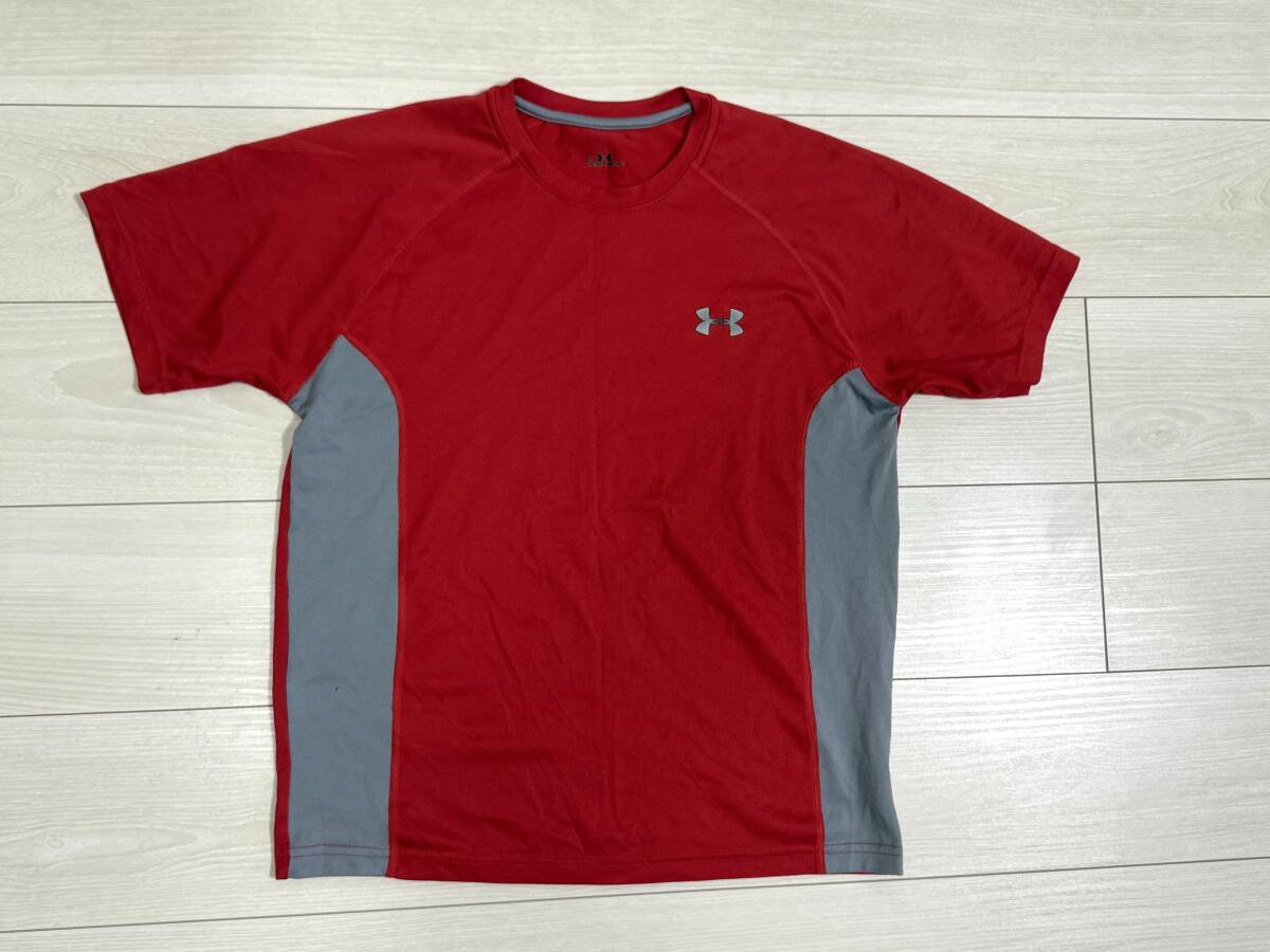 ★UNDER ARMOUR アンダーアーマー Tシャツ 半袖 赤 SM★拍卖
