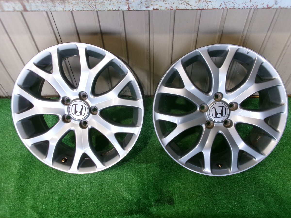 ホンダ オデッセイ 純正18インチ アルミホイール 18X7J+55 5H PCD114.3 2本 Y7.0502 拍卖