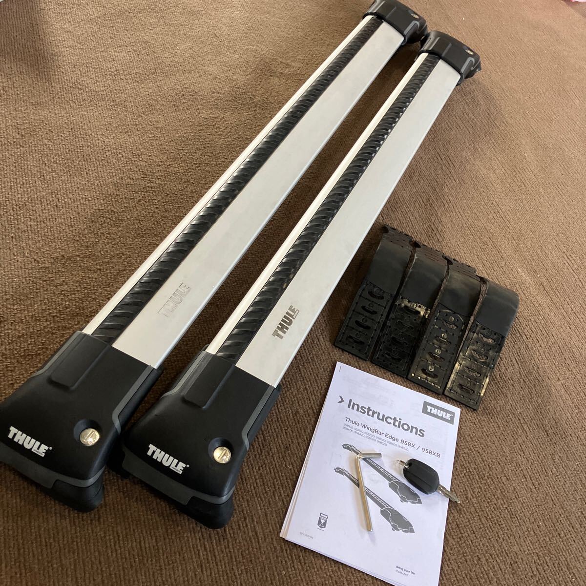 THULE 9584 ウイングバーエッジ インプレッサ XV VWヴァリアント ティグアン メルセデスW202W.203 ルーフレール付車用 キャリアベース拍卖