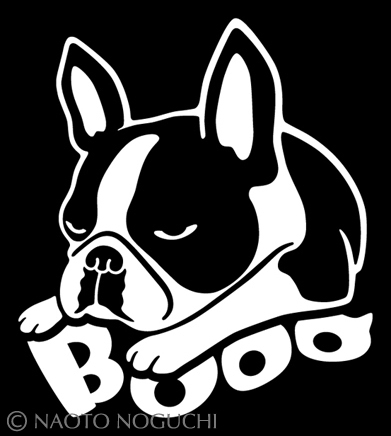 オリジナル ステッカー シール DOG IN CAR ドッグインカー ボストンテリア A拍卖