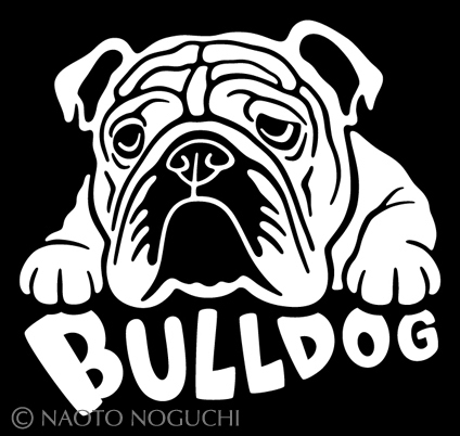 オリジナル ステッカー シール DOG IN CAR ドッグインカー ブルッドック ブルドッグ F3拍卖