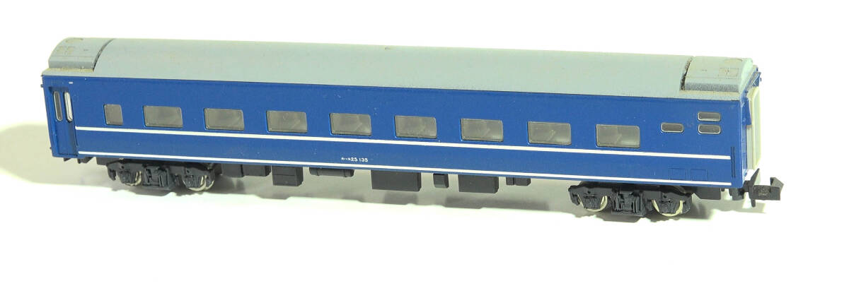 【H54447】KATO「No.522 オハネ25 銀帯」ケースなし 24系25形ブルートレイン 中古Nゲージ ジャンク カトー拍卖