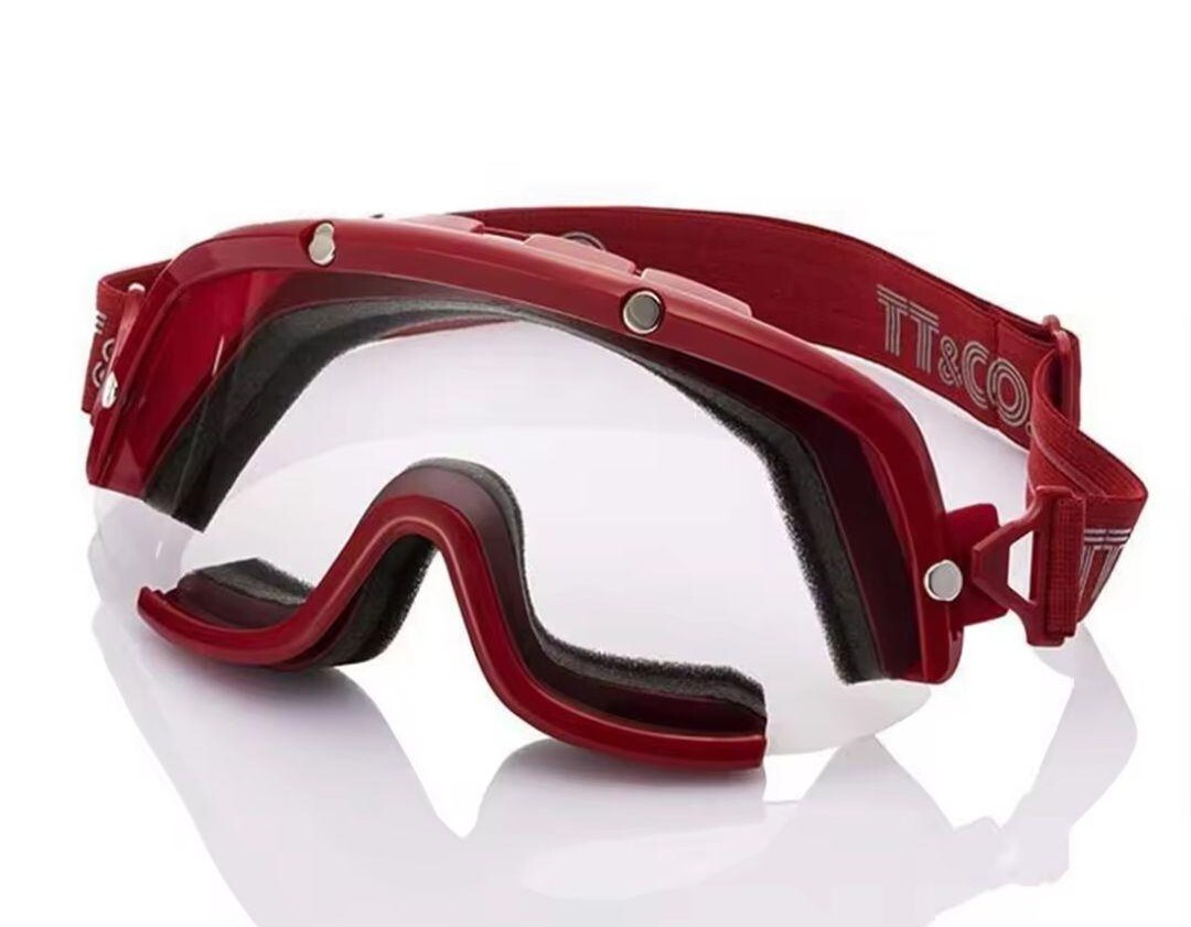 ビンテージスタイルモーターサイクルオフロード サバゲー 新品未使用 レッド tt&co拍卖