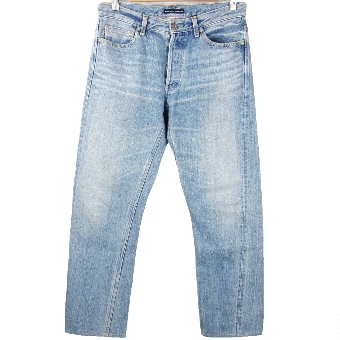 ■LOUNGE LIZARD ラウンジリザード / 6182 SELVAGE DENIM / 日本製 / メンズ / インディゴ USED加工 セルビッチ デニムパンツ size 3拍卖