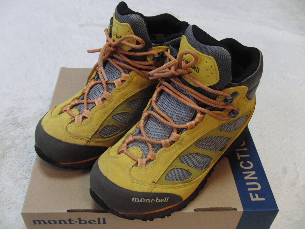★mont-bell★モンベル★登山靴★ティトンブーツ★24cm★イエロー★GORE-TEX★ゴアテックス★トレールグリッパー★女性用★1129326★拍卖