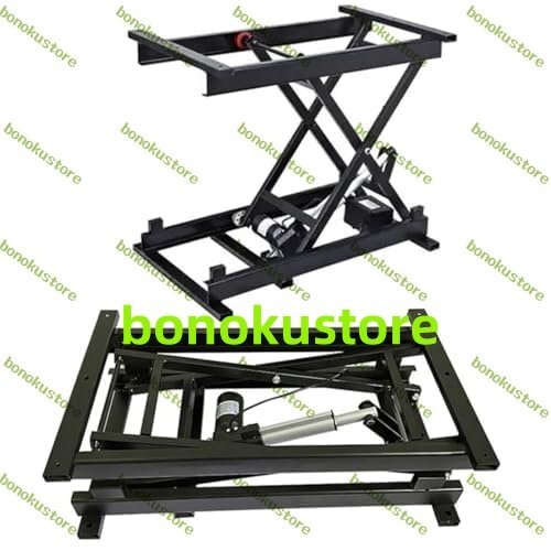 ポータブルリフトブラケットシザーテーブル 電動アイアンフレームリフトコーヒーテーブル 折りたたみ ワイヤレスリモコン付き拍卖