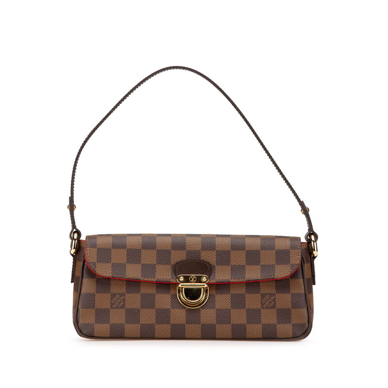 ルイ ヴィトン ダミエ ラヴェッロPM ハンドバッグ ショルダーバッグ N60007 ブラウン PVC レザー レディース LOUIS VUITTON 【中古】拍卖