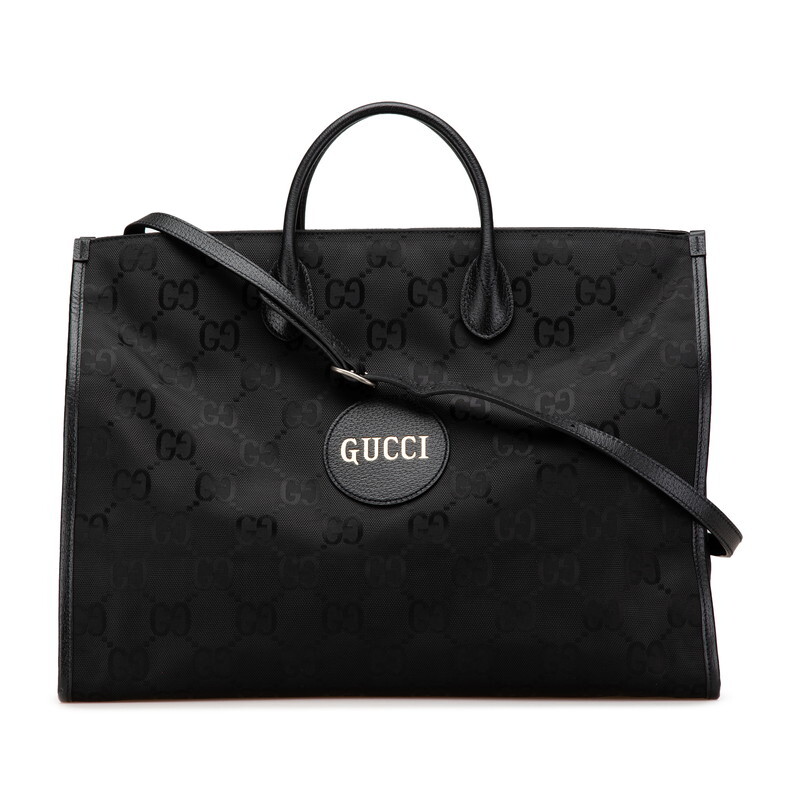 グッチ GGナイロン オフザグリッド トートバッグ ショルダーバッグ 2WAY 630353 ブラック ナイロン レザー レディース GUCCI 【中古】拍卖