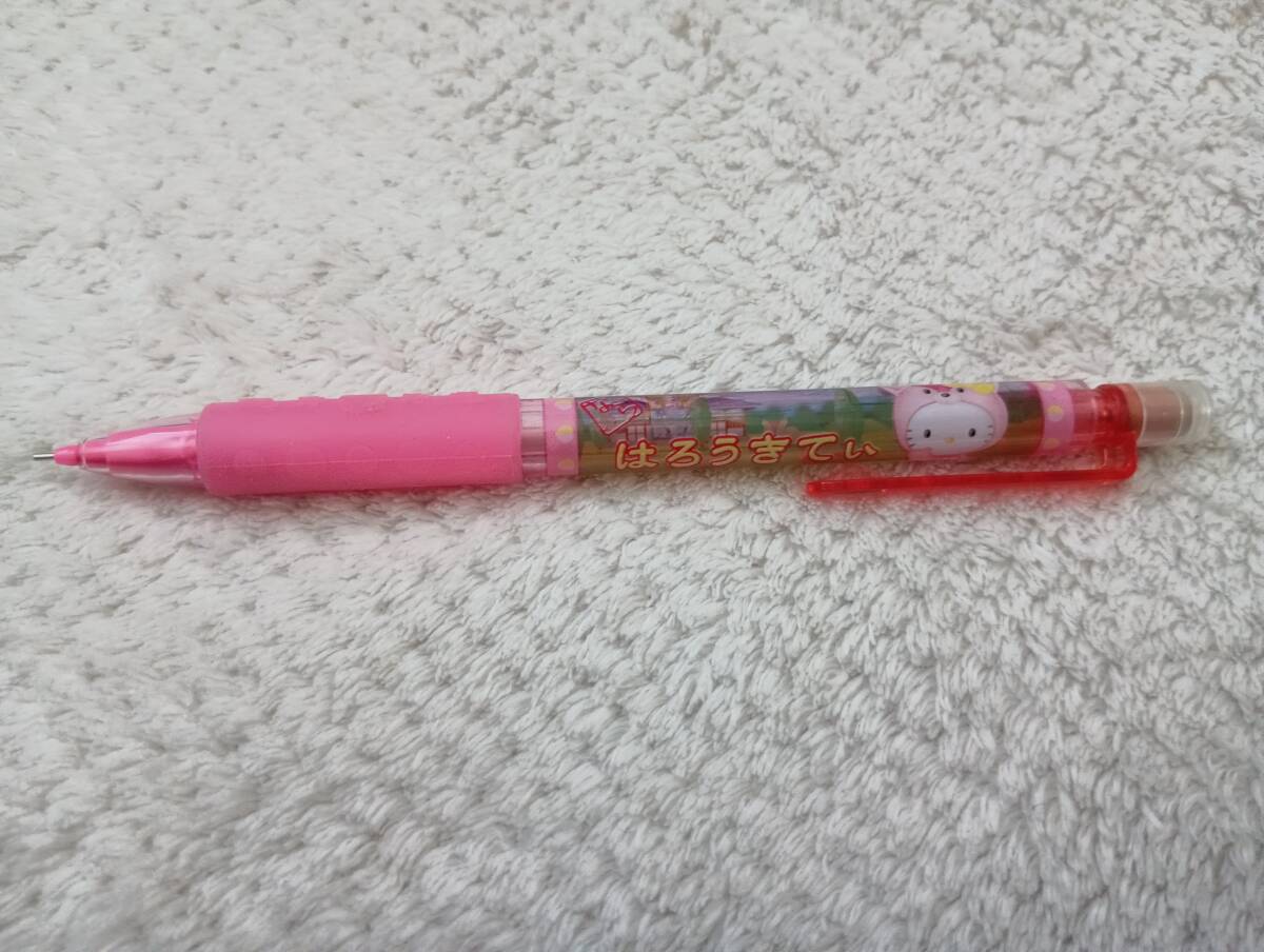 ☆レア22年前サンリオキティ文房具小物雑貨ご当地限定奈良県ピンクの鹿シャーペン拍卖