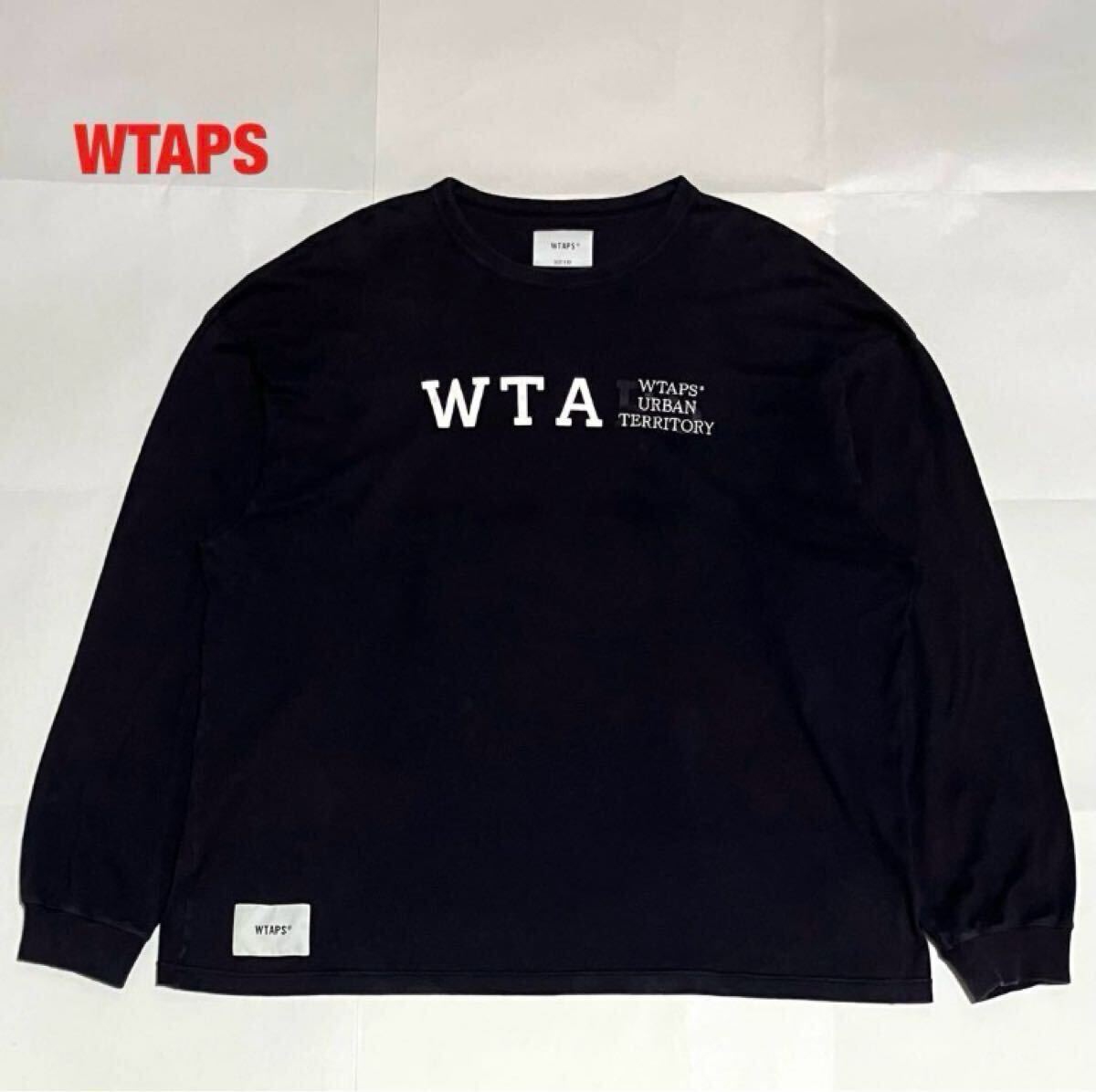 【人気】WTAPS ダブルタップス DESIGN 01 LS COTTON COLLEGE ロンT カレッジロゴ オーバーサイズ クルーネック 231ATDT-CSM03拍卖