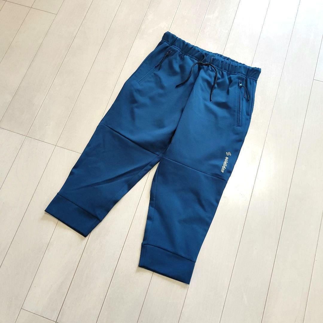 ハーフパンツ M寸 7分丈 ネイビー 左右ジップポケット 後ろポケットあり拍卖