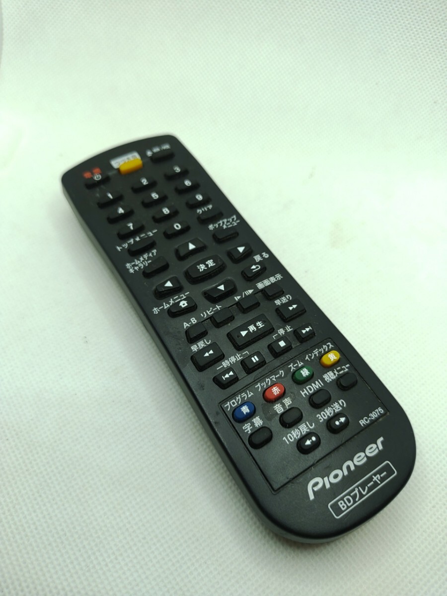Pioneer BDプレイヤー RC-3075 リモコン 6S-6500 【完動品】5拍卖