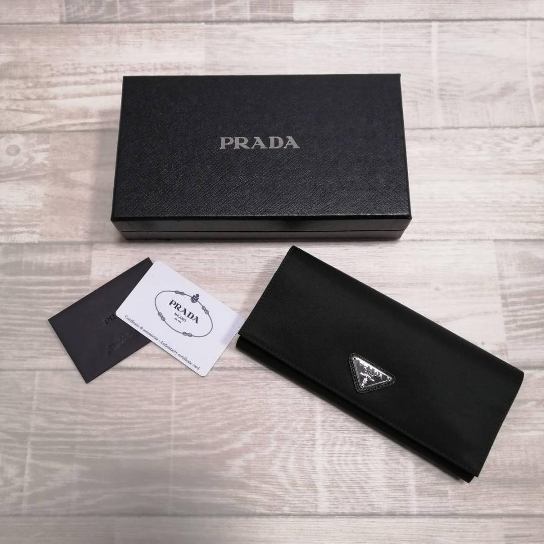 PRADA/プラダ/SAFFIANO/サフィアーノ/長財布/TESSUTO/テスート/ナイロン/美品/ギャランティー・箱付き拍卖